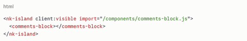 Code sample from lazy-hydration