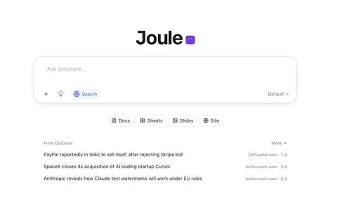 Joule.sh - The AI Workspace