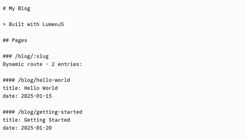 Code sample from llmstxt